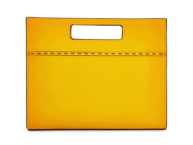 Fendi Fendi Leather Messenger Bagyellow Calf 100 - view 4