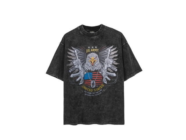 7th Street 7th Street AMERICAN EAGLE OF ARMY T-shirt Black - view 1