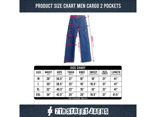 7th Street 7th Street CARGO 2 POCKETS Jeans - Dark Blue - view 5