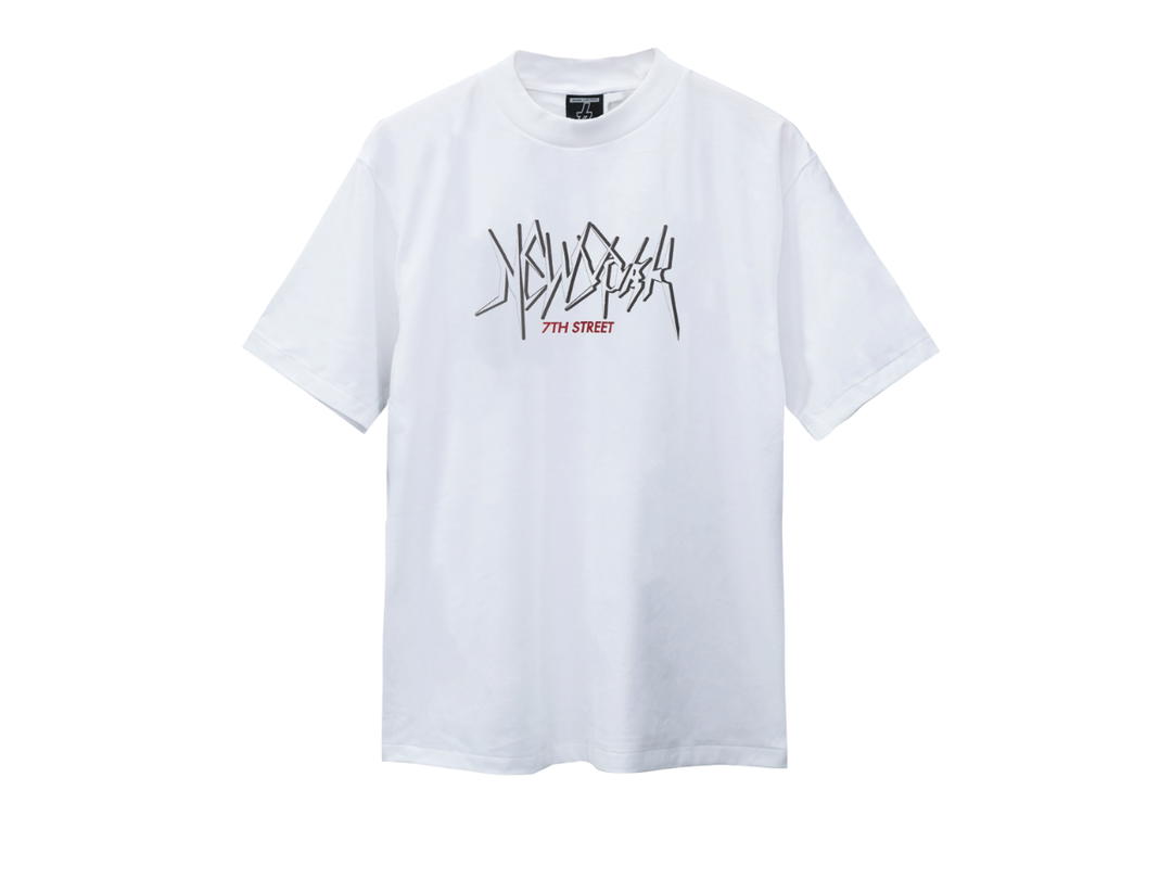 7th Street 7th Street NEW YORK FONT T-shirt - White