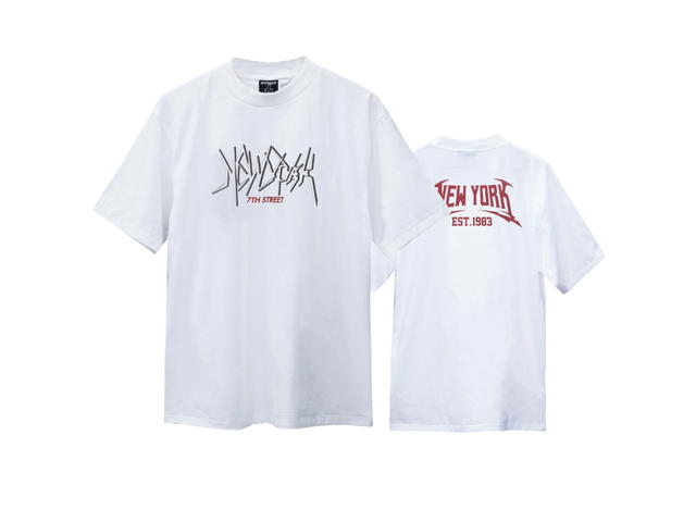 7th Street 7th Street NEW YORK FONT T-shirt - White - view 3