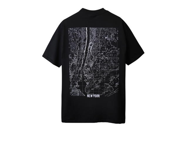 7th Street 7th Street NEW YORK MAP T-shirt - Black - view 2