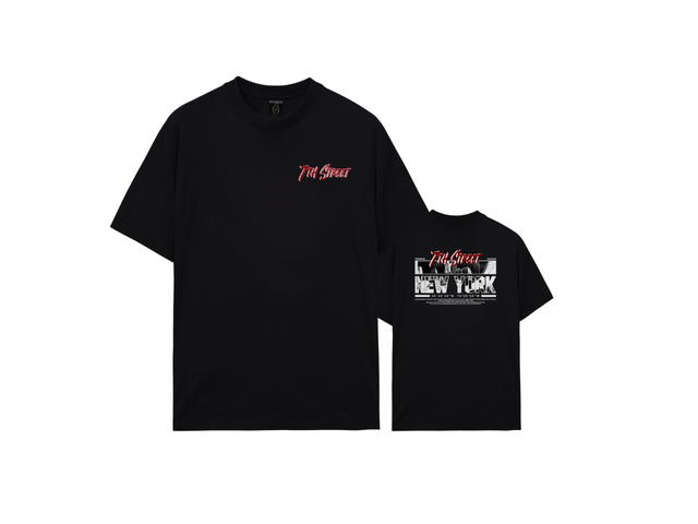 7th Street 7th Street NEW YORK TOWN T-shirt - Black - view 3