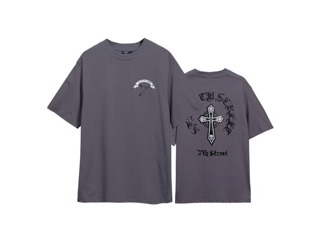 7th Street 7th Street SKULL SEVENTH T-shirt - Gray - view 3
