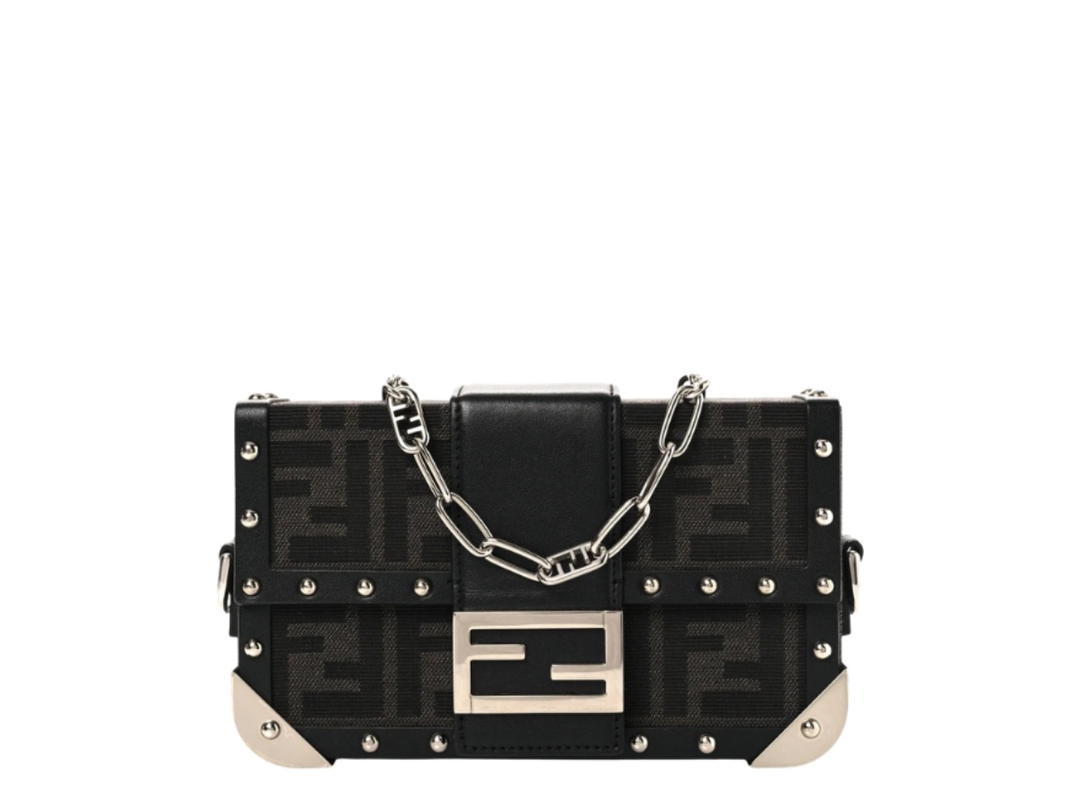 Fendi Fendi Mini Baguette Trunk FF 1974 Asfalto Black