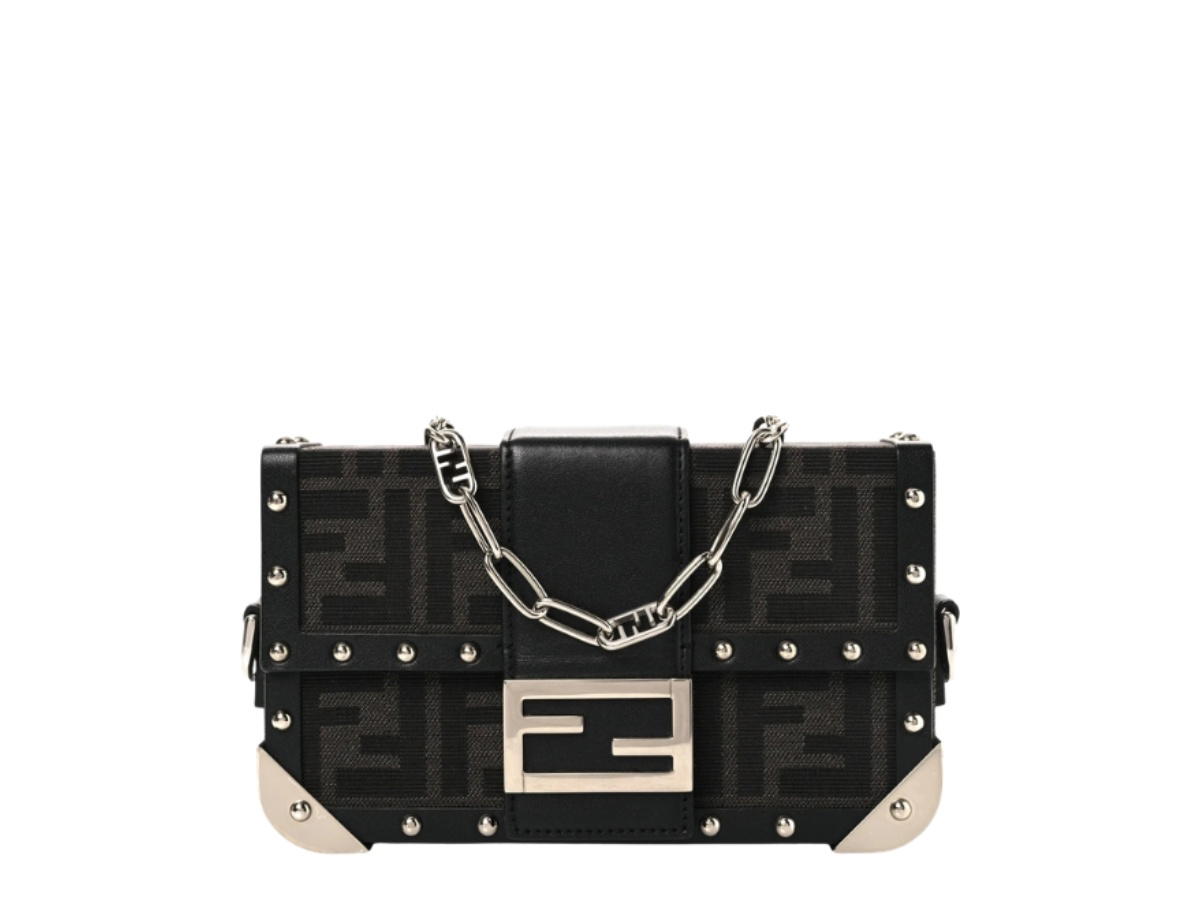 Fendi Fendi Mini Baguette Trunk FF 1974 Asfalto Black