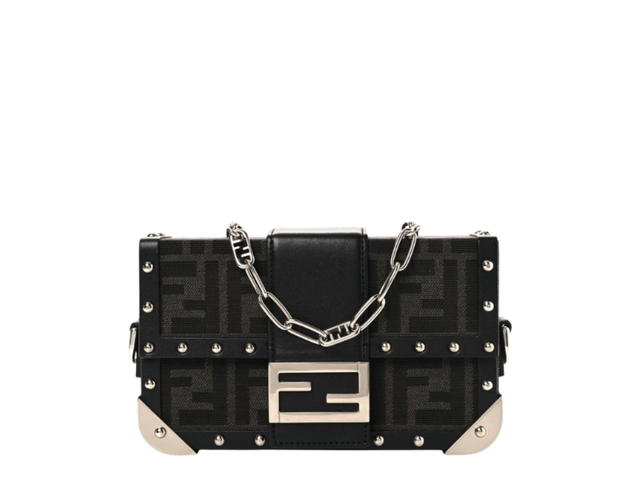 Fendi Fendi Mini Baguette Trunk FF 1974 Asfalto Black - view 1
