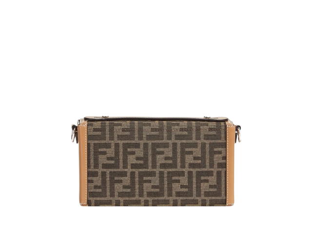 Fendi Fendi Jacquard FF Motif Baguette Soft Trunk Bag Brown - view 3
