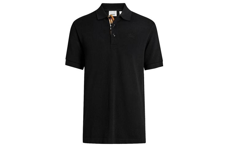 Burberry Burberry SS21 Classic Trim Short Sleeve Polo Shirt Black