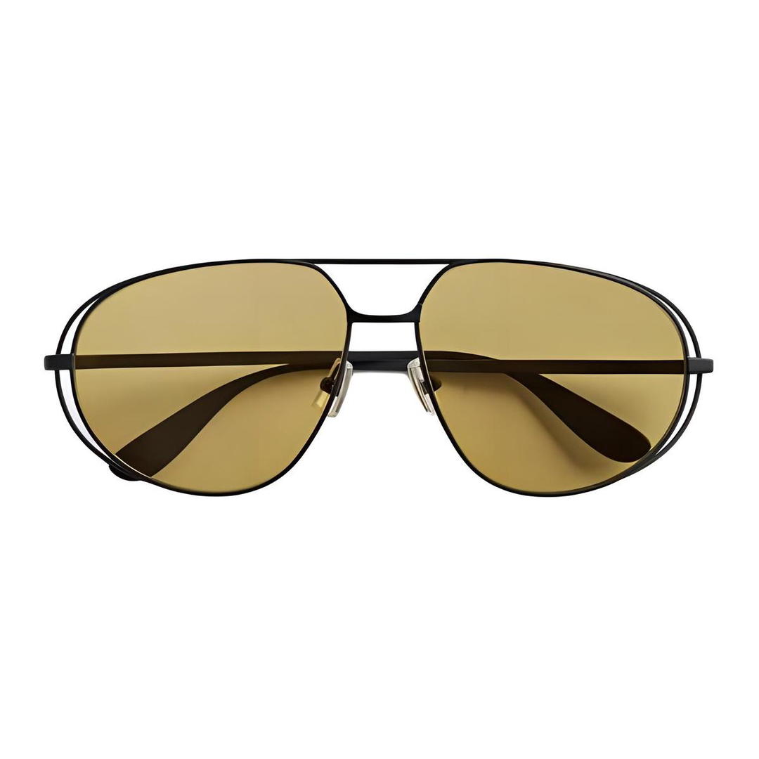 Bottega Veneta Bottega Veneta Metal Aviator Sunglasses Women's Black