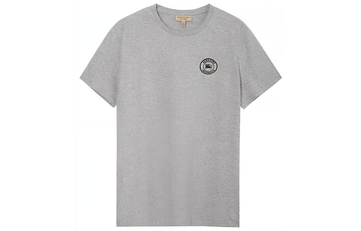 Burberry Burberry Embroidered Logo Cotton T shirt