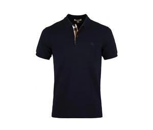 Buy Burberry Logo Lapel Short Sleeve Polo Shirt Navy Blue at Sasom – Authentic and Ready to Ship