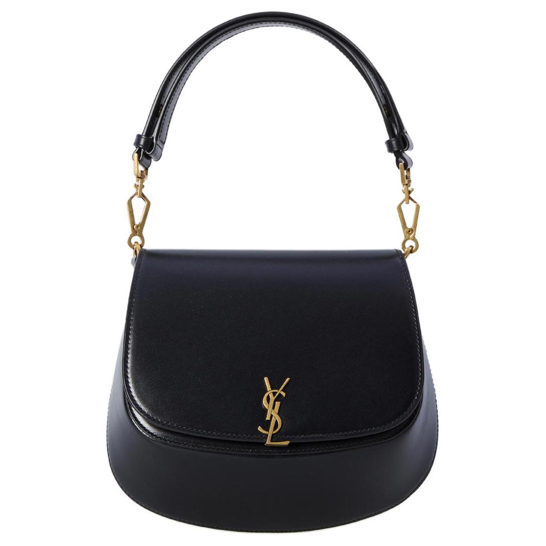 Saint Laurent Saint Laurent Nolan Calfskin Handbag, Shoulder Bag Women's Black