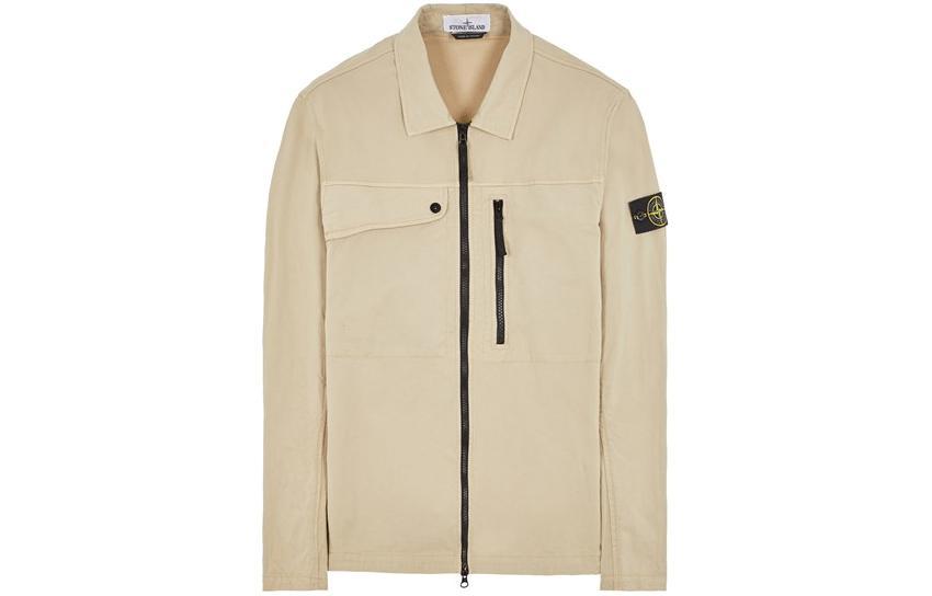 Stone Island STONE ISLAND Compass badge Zip up Shirt Jacket