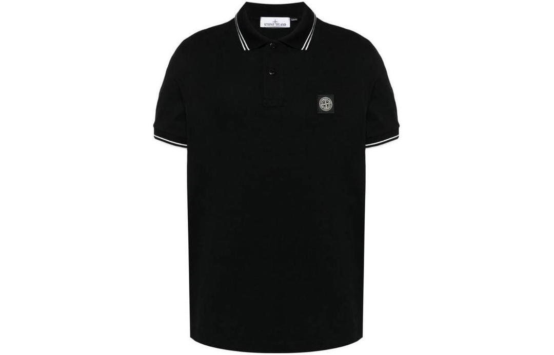 Stone Island STONE ISLAND Logo Patch Short Sleeved Polo Shirt