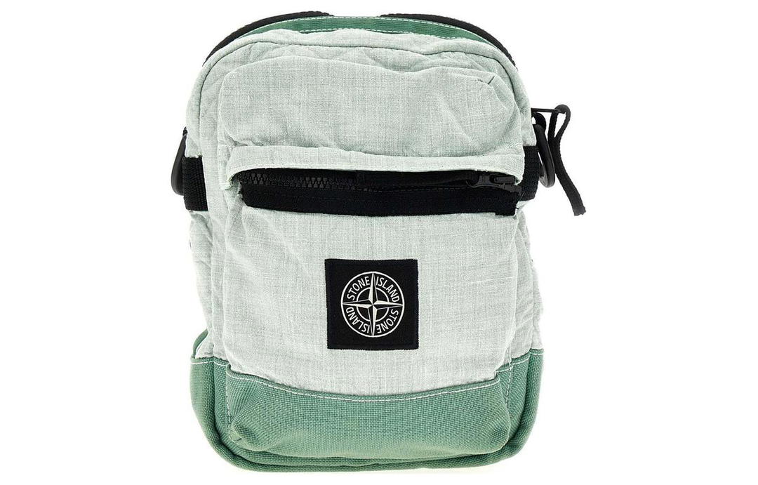 Stone Island STONE ISLAND Linen Crossbody Bag Shoulder Bag Men's Green