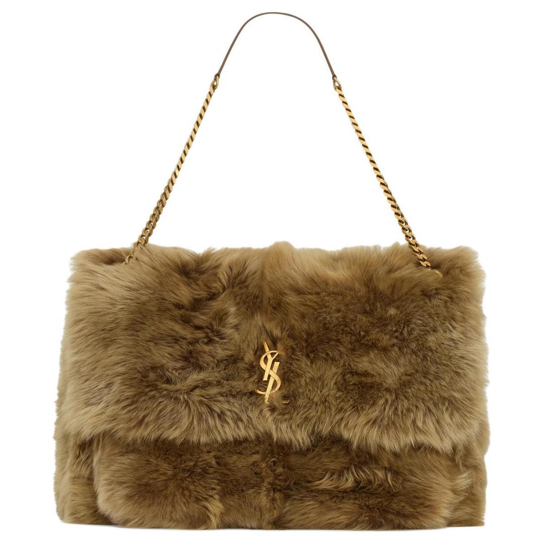 Saint Laurent Saint Laurent Niki Lambskin Handbag, Shoulder Bag Extra Large Women's Brown