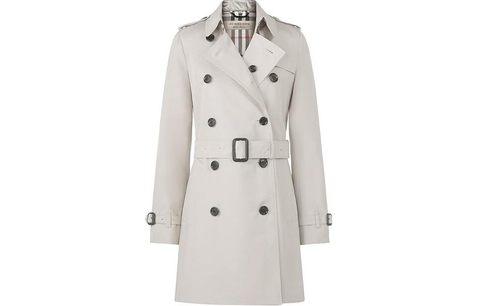 Burberry Burberry Trench Coat Women's Lime Gray