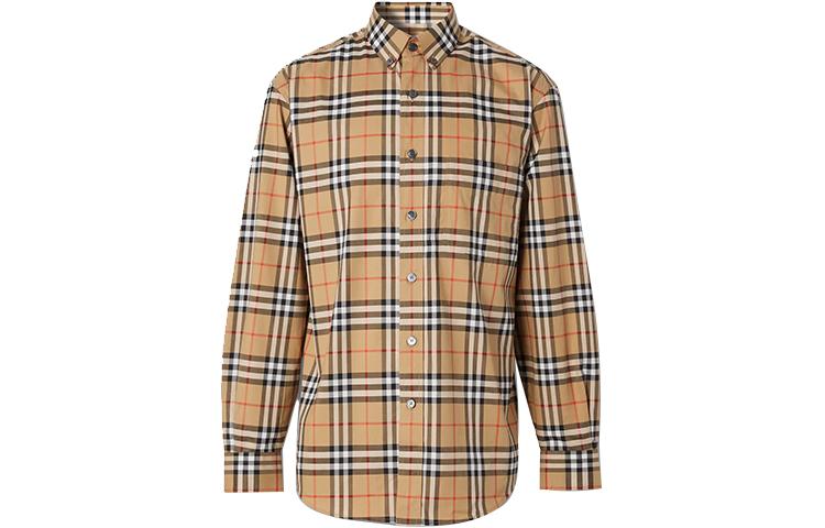 Burberry Burberry Shirt Fall Unisex Classical Style Yellow