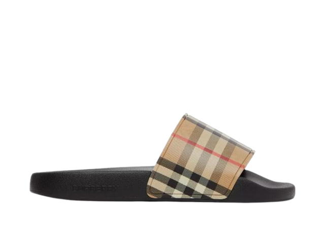 Burberry Burberry Check Print Slides Archive Beige (Women's) - view 1