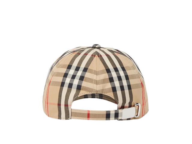Burberry Burberry Monogram Motif Vintage Check Cotton Baseball Cap Archive Beige - view 3