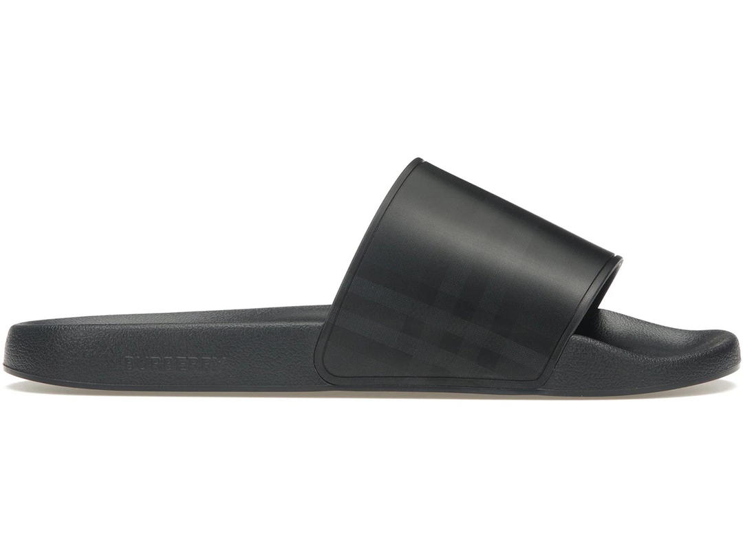 Burberry Burberry Embossed Logo Slides Dark Blue