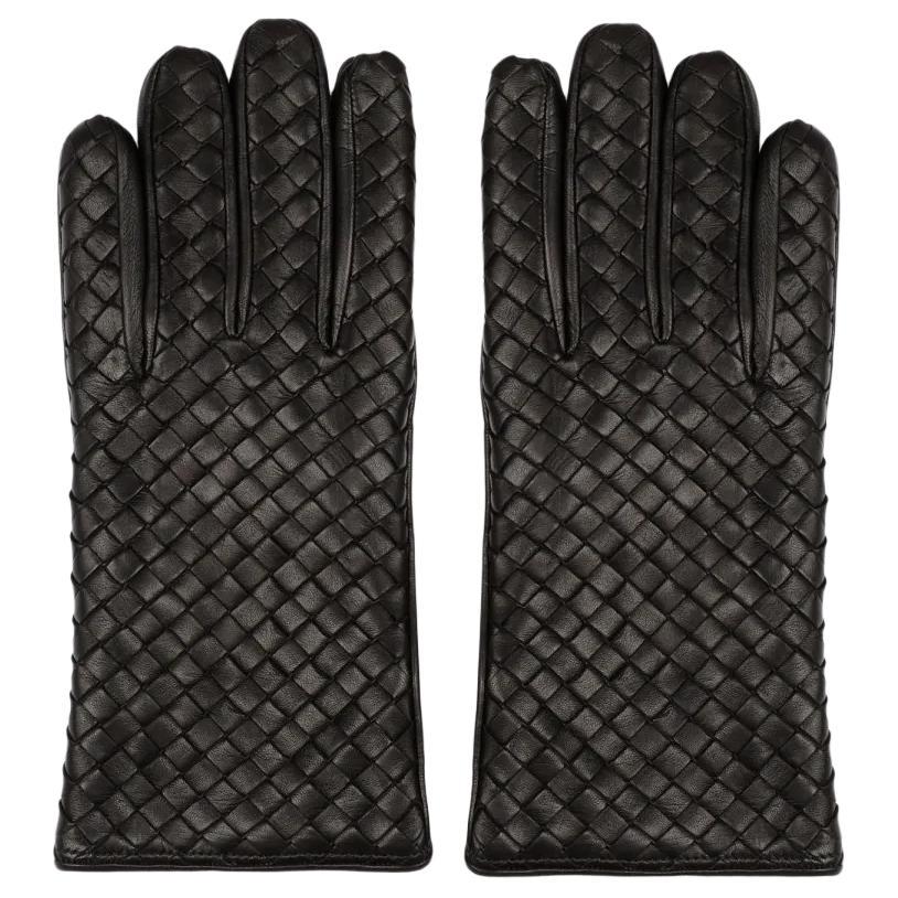 Bottega Veneta Bottega Veneta Full Finger Intreccio Gloves