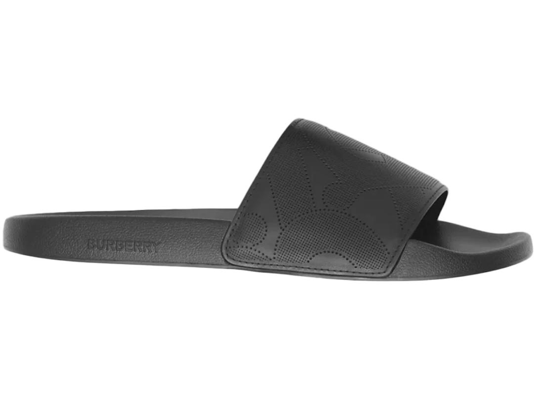 Burberry Burberry Embossed Logo Slides Black