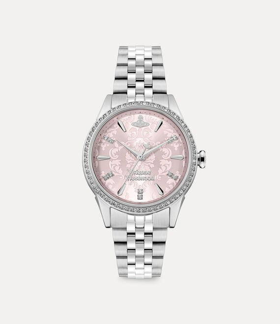 Vivienne Westwood Vivienne Westwood Little Wallace Watch Stainless Steel Pink Silver 32mm Female