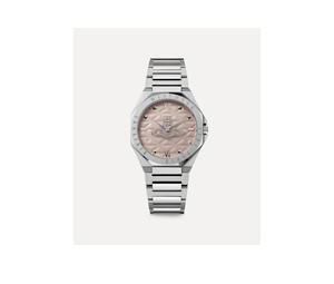 Buy Vivienne Westwood Aldgate Watch Stainless Steel Pink Silver 35mm Female at Sasom – Authentic and Ready to Ship