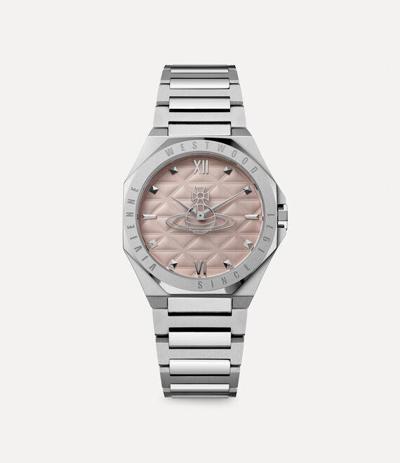 Vivienne Westwood Vivienne Westwood Aldgate Watch Stainless Steel Pink Silver 35mm Female