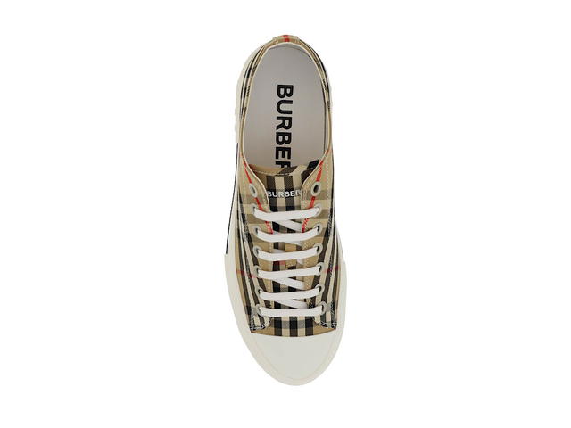 Burberry Burberry Vintage Check Cotton Sneakers Archive Beige White (Women's) - view 2