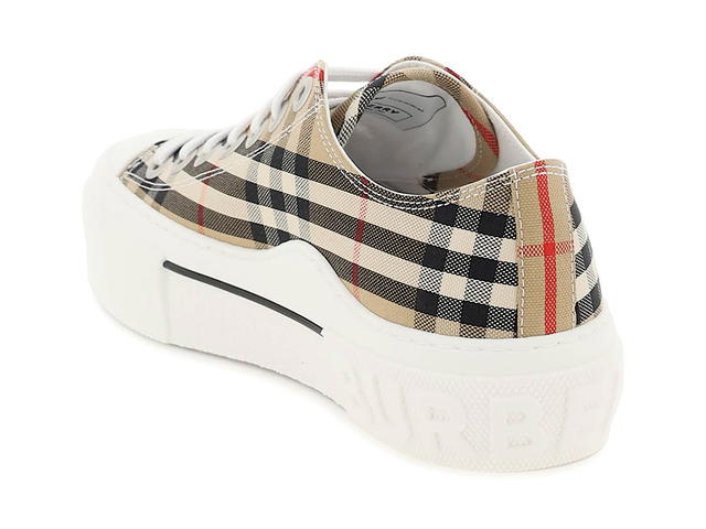 Burberry Burberry Vintage Check Cotton Sneakers Archive Beige White (Women's) - view 3