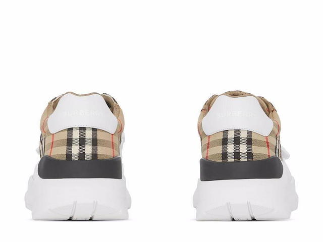 Burberry Burberry Checked Motif Sneakersbeige Polyester 90 Ovine Leather 37 Polyester 55 Polyurethane (W) - view 3
