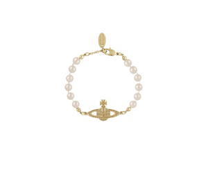 Buy Vivienne Westwood Mini Bas Relief Pearl Bracelet Gold Light Colorado Topaz Pearl at Sasom – Authentic and Ready to Ship