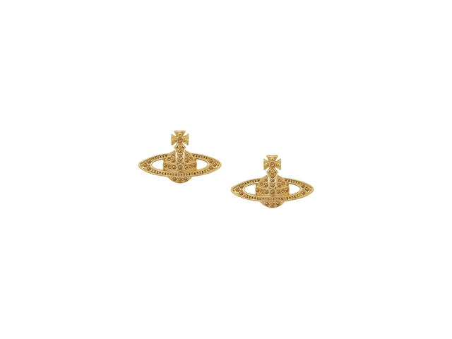 Vivienne Westwood Vivienne Westwood Mini Bas Relief Earrings Gold Light Colorado Topaz - view 1