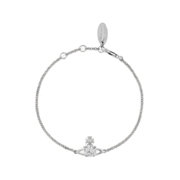 Vivienne Westwood Vivienne Westwood Crystal Brass Cubic Zirconia Crystal Bracelets Women's Silver