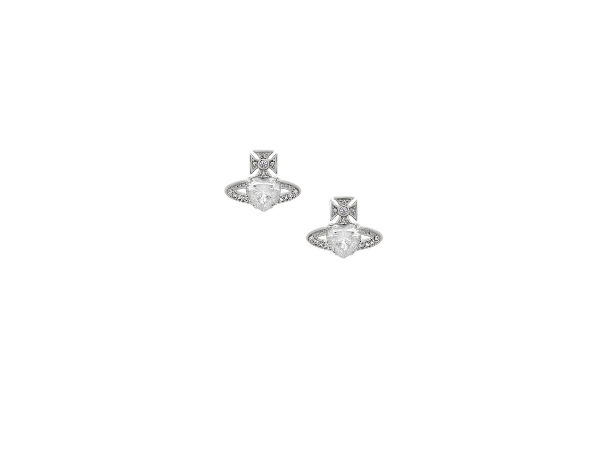 Vivienne Westwood Vivienne Westwood Ariella Earrings Platinum White Crystal
