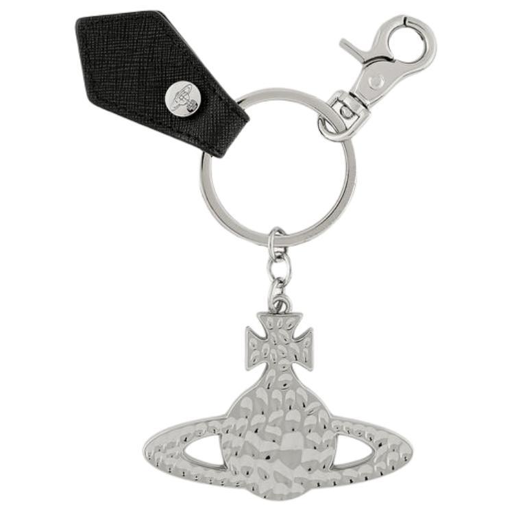 Vivienne Westwood Vivienne Westwood Iron Leather Keychains Unisex Silver