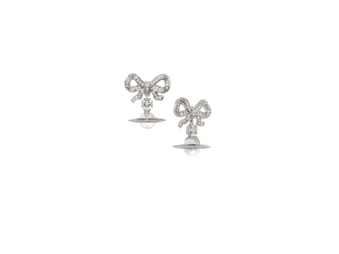 Vivienne Westwood Vivienne Westwood Octavie Earrings Platinum White Clear
