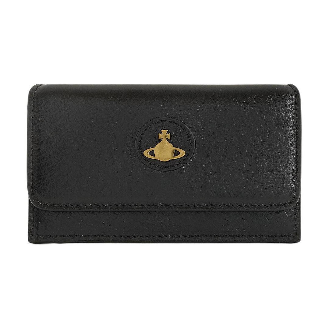 Vivienne Westwood Vivienne Westwood Leather Card Clip Card Holder Women's Black