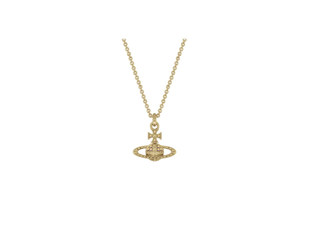 Vivienne Westwood Vivienne Westwood Mayfair Bas Relief Pendant Necklace Gold Crystal Ab Crystal