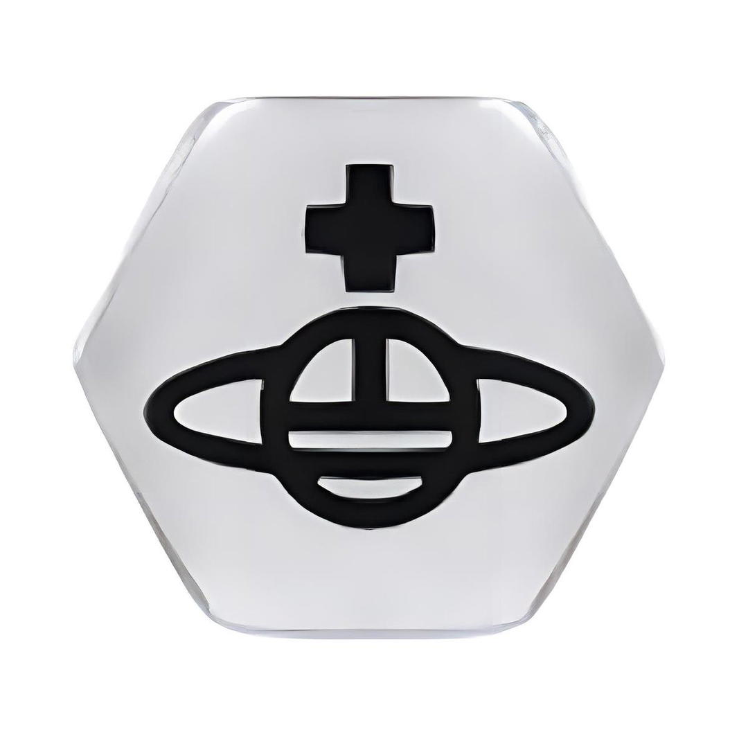 Vivienne Westwood Vivienne Westwood Enamel Stud Earrings Unisex Silver