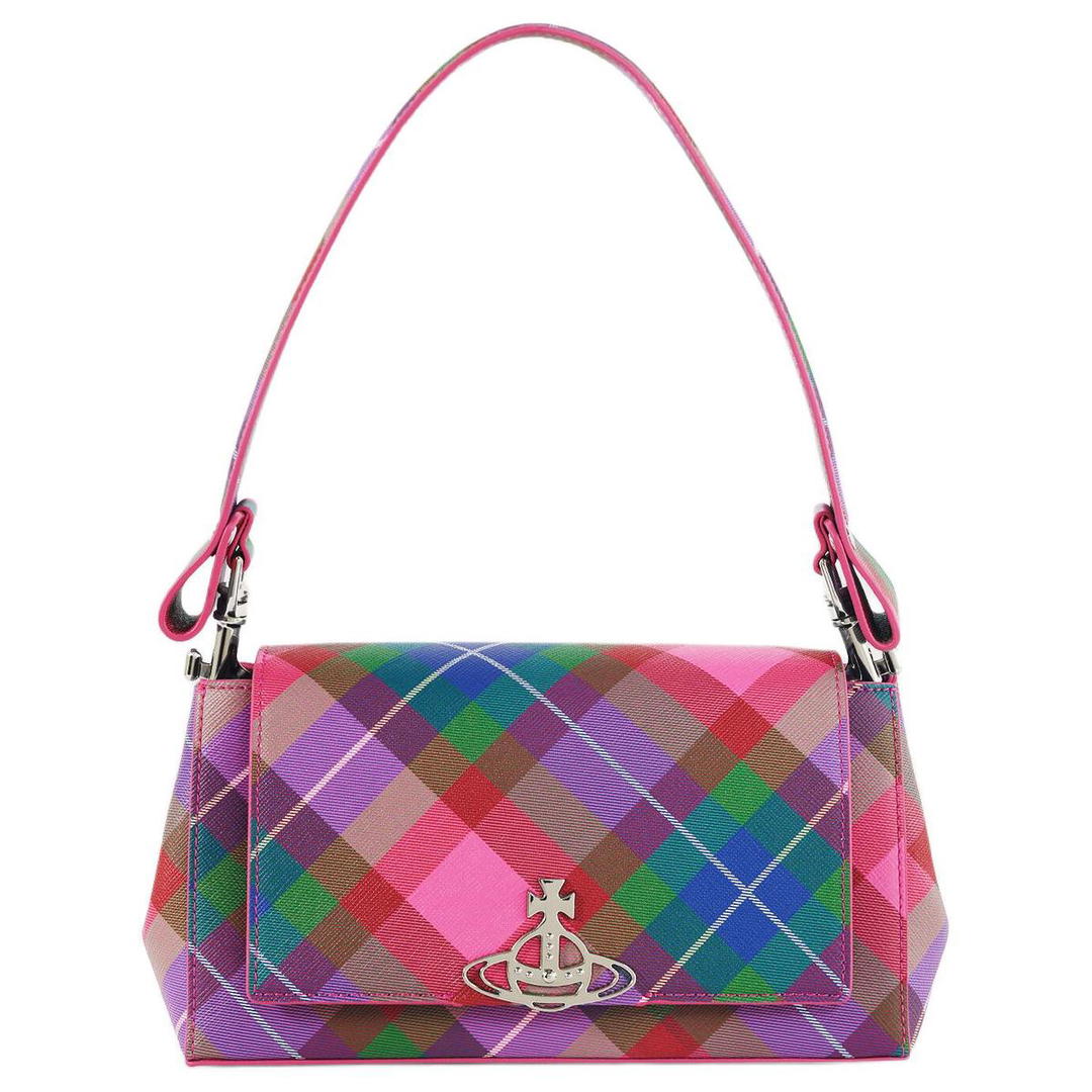 Vivienne Westwood Vivienne Westwood HAZEL Polyurethane Handbag Shoulder Bag Medium Size Women's Candy Color