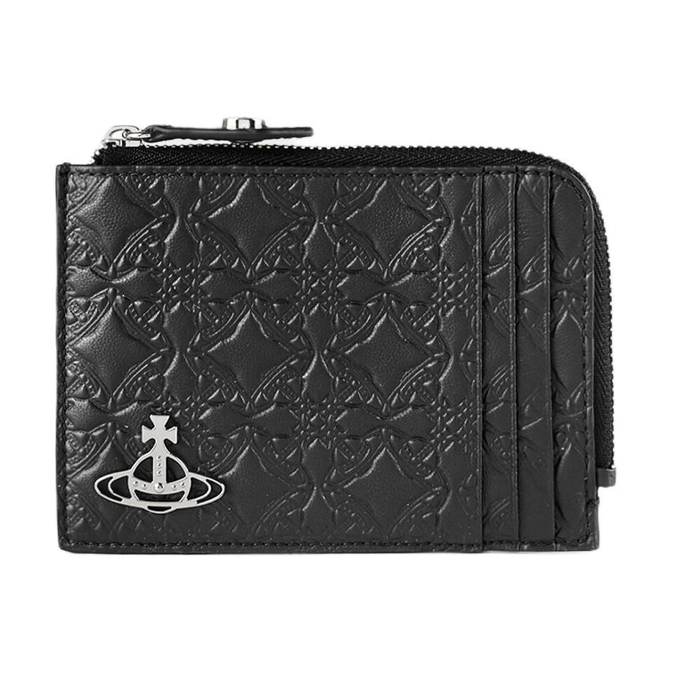 Vivienne Westwood Vivienne Westwood Jacquard With Leather Card Holder Women's Black