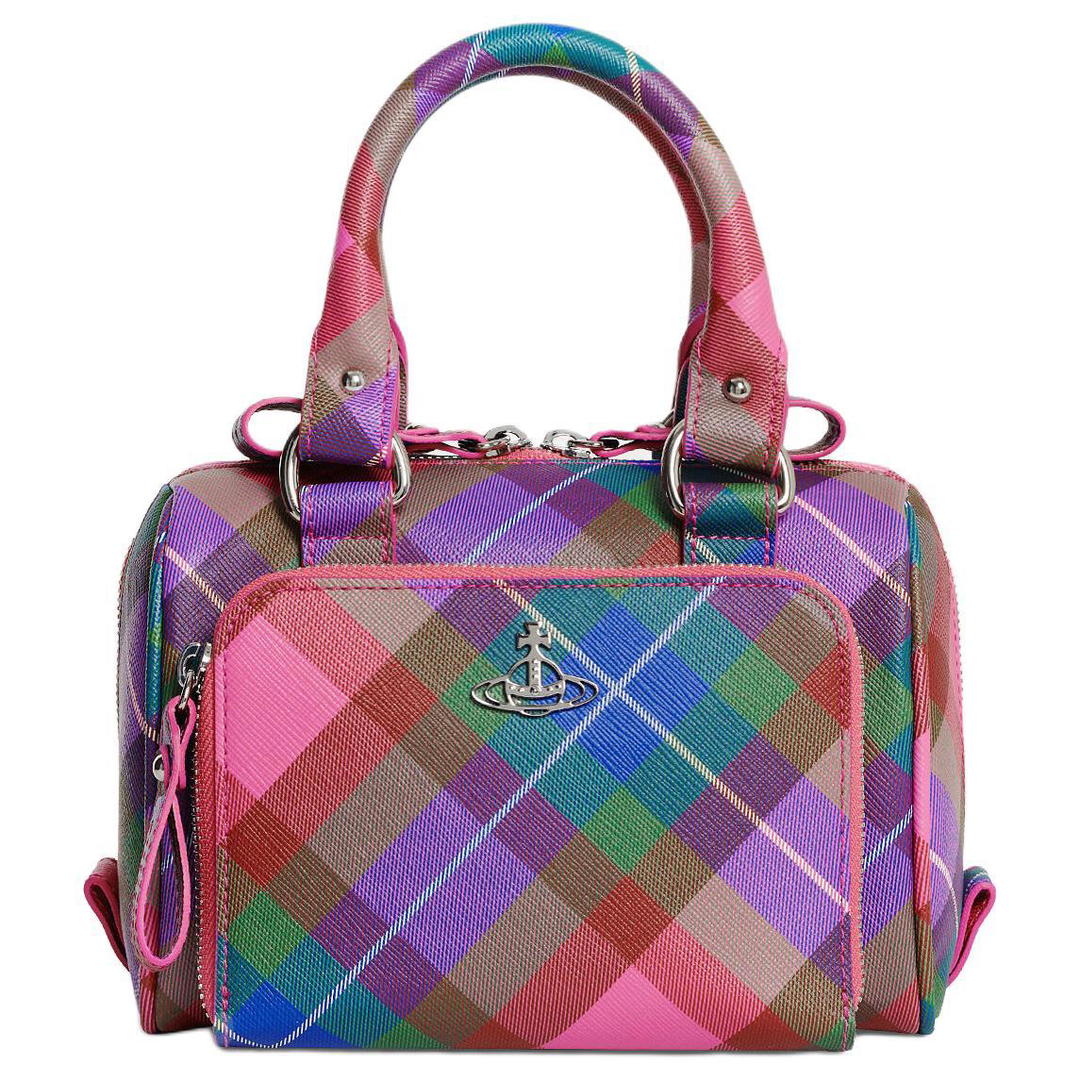 Vivienne Westwood Vivienne Westwood Polyurethane Bowling Bag Shoulder Bag Crossbody Bag Handbag Small Size Women's Candy Color