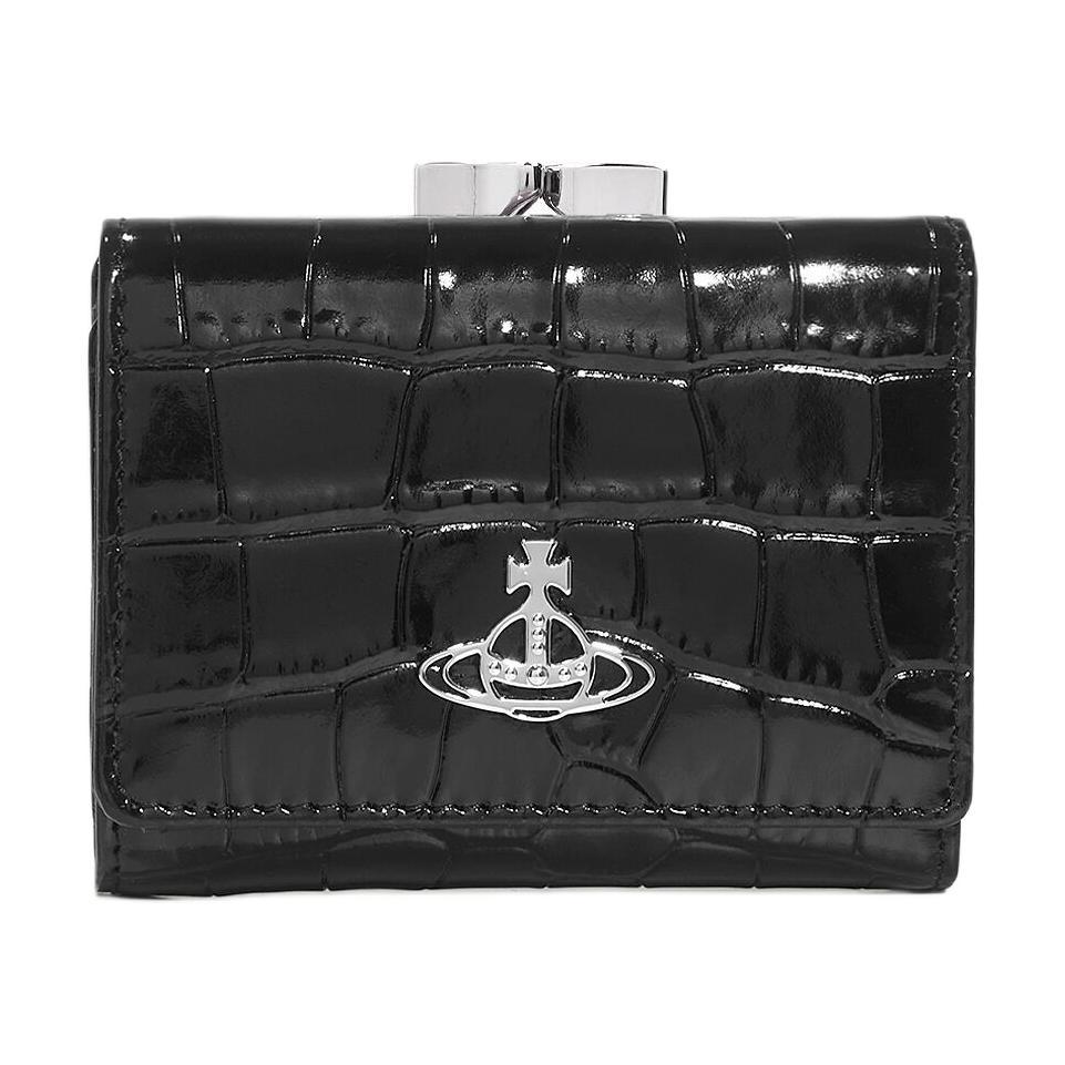 Vivienne Westwood Vivienne Westwood Leather Wallet Small Size Women's Black