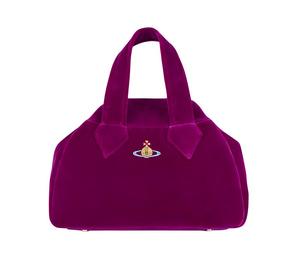 Buy Vivienne Westwood Velvet Handbag Medium Size Women's Purple at Sasom – Authentic and Ready to Ship