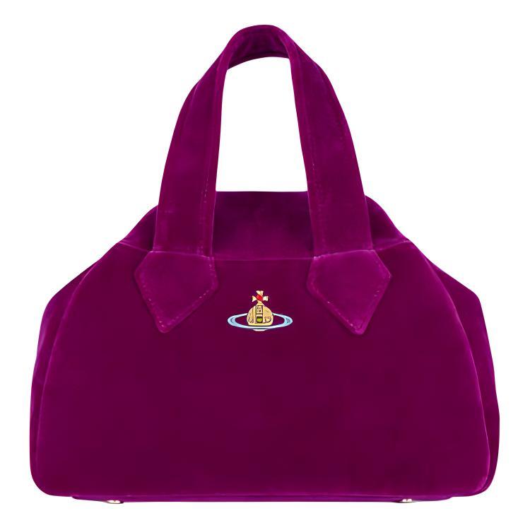 Vivienne Westwood Vivienne Westwood Velvet Handbag Medium Size Women's Purple
