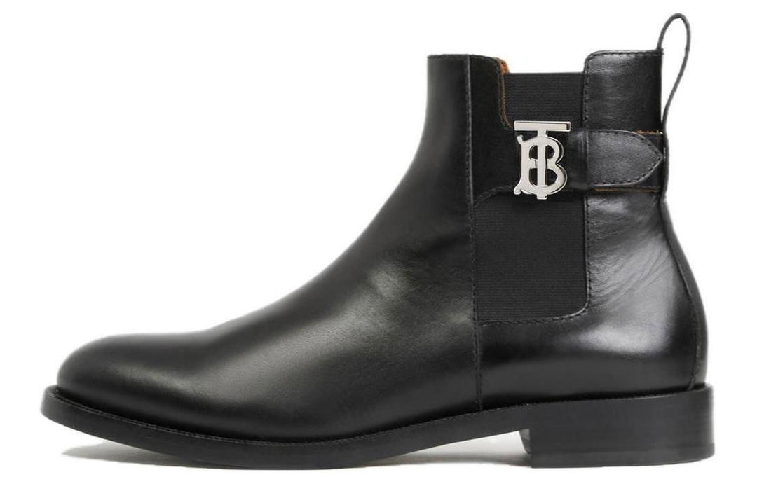 Burberry Burberry Monogram Short Chelsea Boots Men's Black